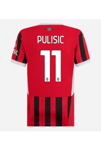 AC Milan Christian Pulisic #11 Jalkapallovaatteet Naisten Kotipaita 2024-25 Lyhythihainen